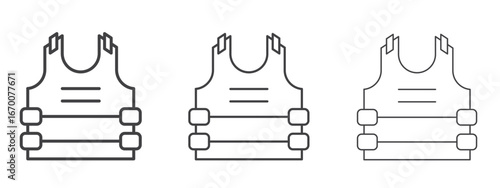 Bulletproof vest icon design, suitable for web, infographics, interface and apps.