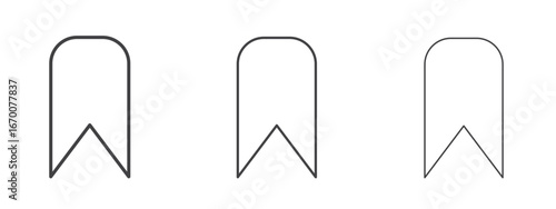 Bookmark icon design, suitable for web, infographics, interface and apps.