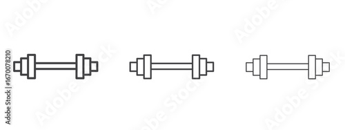 Barbell icon design, suitable for web, infographics, interface and apps.
