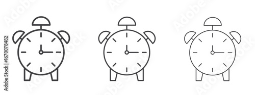 Alarm clock icon design, suitable for web, infographics, interface and apps.