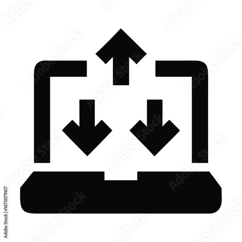 Electronic waste and recycle icon concept