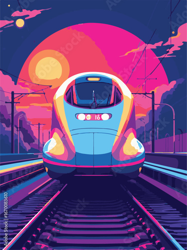 train on the railway