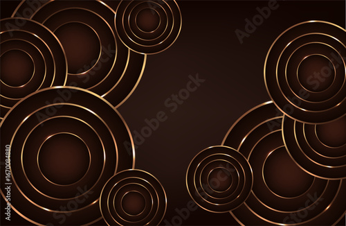 Abstract Music background. Big Data Particle Flow Visualisation chemical industry. Science infographic futuristic illustration. Sound wave. Premium background design with mocha mousse sound wave
