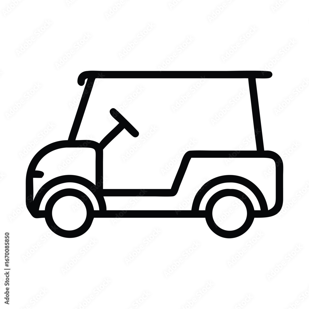 Fototapeta premium Vector design buggy rental icon style