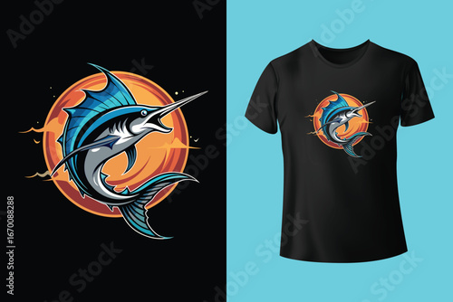 Fishing graphic vactor t shirt design art