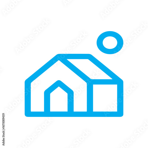 Home and Sun Icon