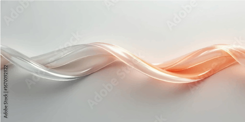 An abstract wallpaper with flowing red and orange smoke lines creating a futuristic curve pattern against a white background