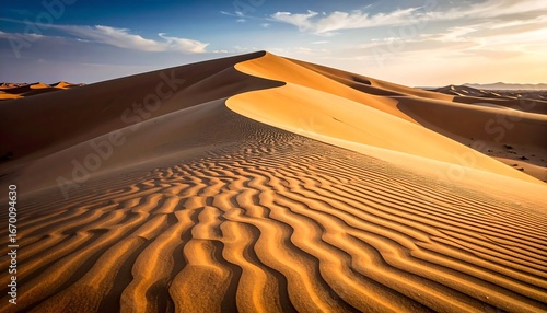 Fototapeta Naklejka Na Ścianę i Meble -  Golden dunes at sunrise