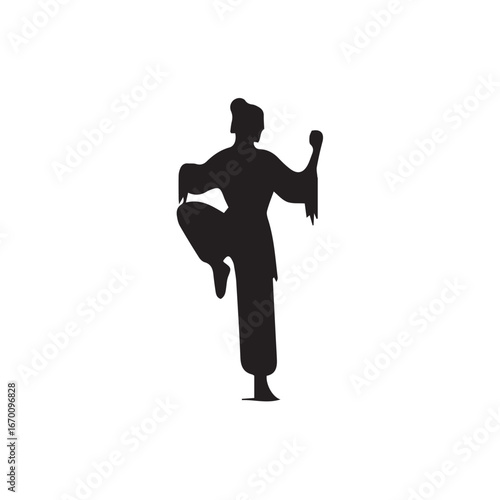vector illustration of a youga guru