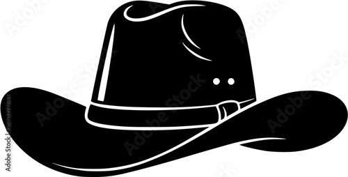 Cowboy hat icon vector set