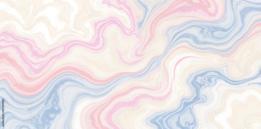 Abstract ivory pink and blue Patterns 