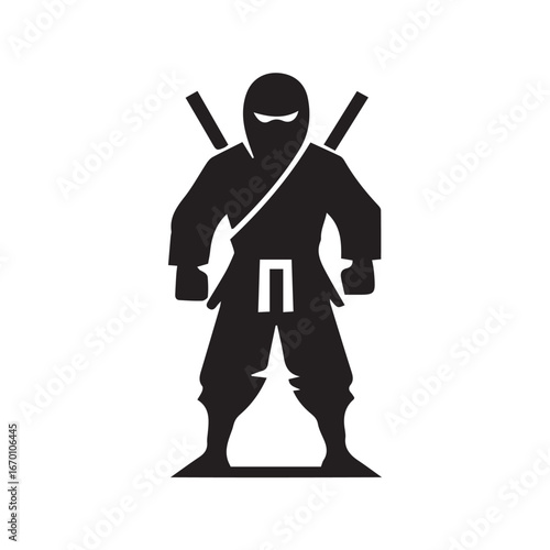 vector illustration of a ninja