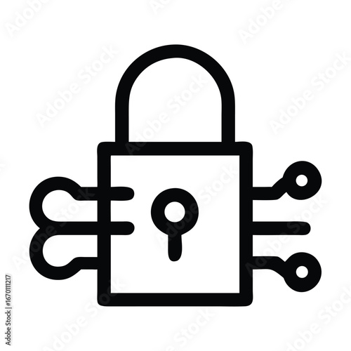 Secure connection icon vector image can be used for information security 