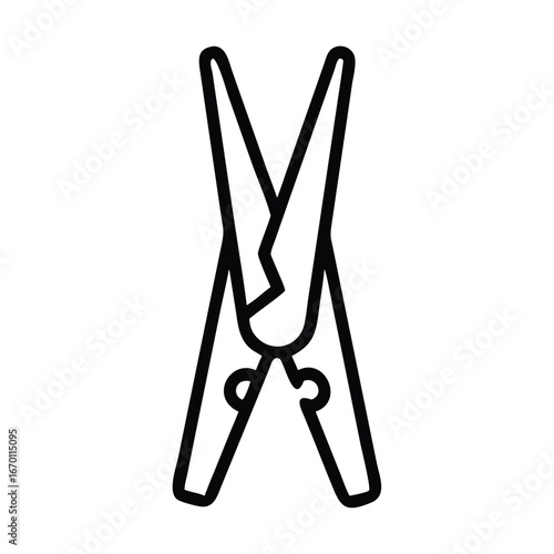 Best premium lothes pegs yellow blue and red color clothes pin vector illustration