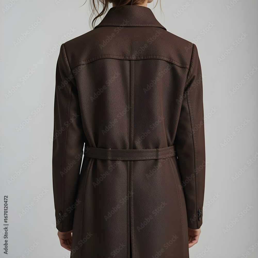 Naklejka premium Coat for autumn, long coat, AI Generative
