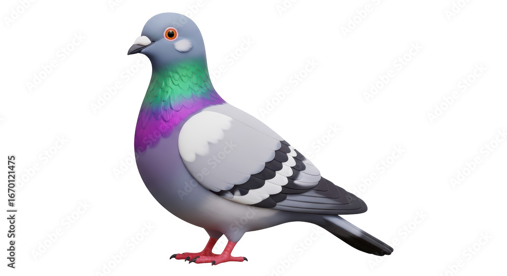 Obraz premium Isolated Pigeon