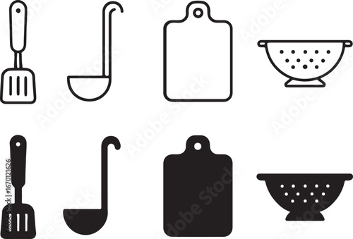 Set of kitchen tools