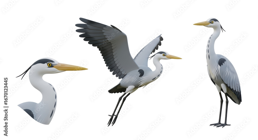 Obraz premium Isolated Heron