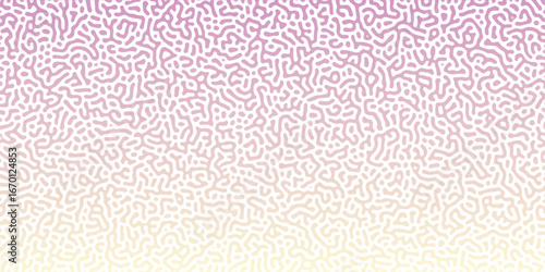 Abstract Reaction-diffusion Turing pattern natural texture purple and white gradient color scheme. Linear design with biological algorithm psychedelic background. Reaction-diffusion or truing patter
