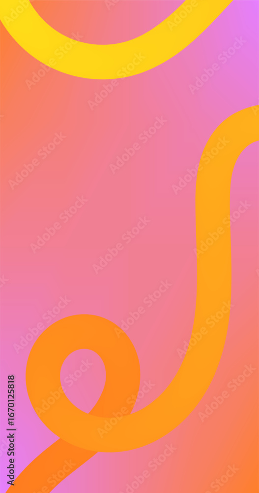 Obraz premium Gradient Pink Red Abstract background with Gradient Orange Fluid lines