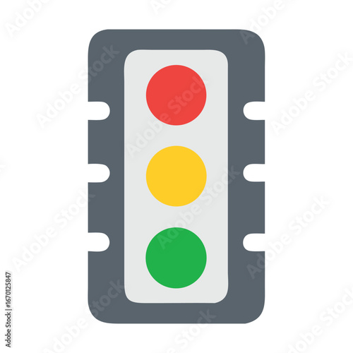 Traffic signal light vector illustration design concept
