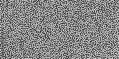 Abstract Reaction-diffusion Turing pattern natural texture gray gradient color scheme. Linear design with biological algorithm psychedelic background. Reaction-diffusion or truing patter	
