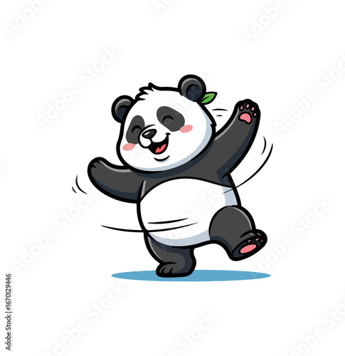 Cartoon panda bear illustration