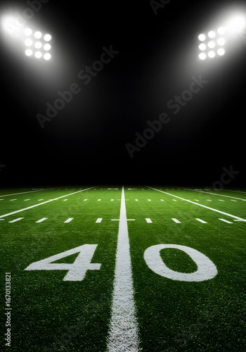 Football Field at Night
