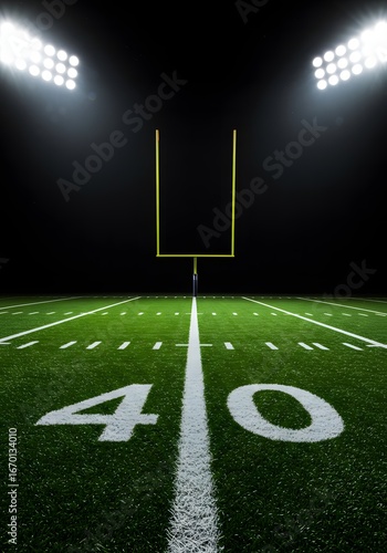Football Field at Night