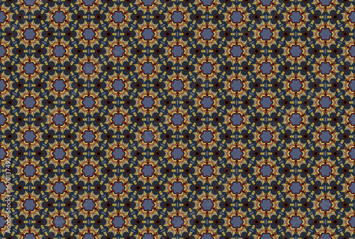 Seamless Wallpaper Background Design Luxury Perspective Fabric Visual Shape Endless Digital Fashion Graphic Interior Texture Textile Art Cloth Geometric Decoration Symmetric Template Tile Pattern.
