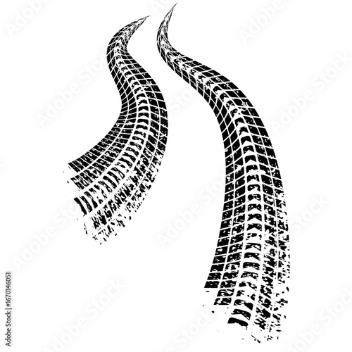 Tire Tracks Vector