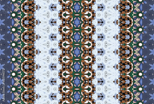 Seamless Design Luxury Tile Wallpaper Graphic Fabric Endless Interior Visual Symmetric Art Perspective Textile Shape Geometric Fashion Template Texture Background Digital Cloth Decoration Pattern.