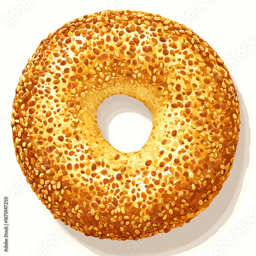 Montreal Sesame Bagel Hand-Rolled Traditional Style