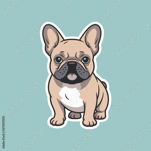 French Bulldog Illustration