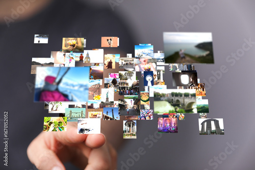 A hand interacts with a dig...