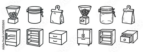 Coffee Storage Icons
