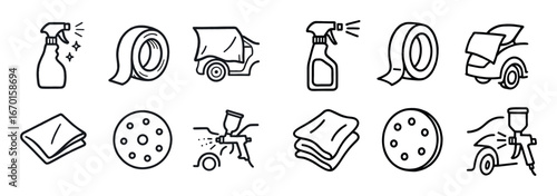 Autobody Repair Icons