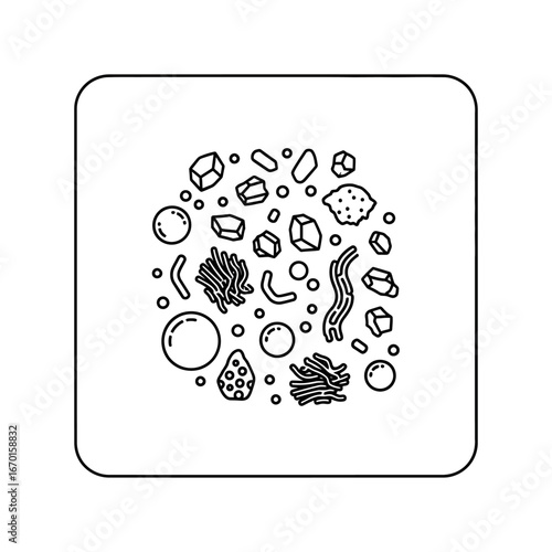 Depicting soil microorganisms showcasing microscopic organisms in a soil sample perfect for illustrating soil biology ecology and the unseen world of nature.