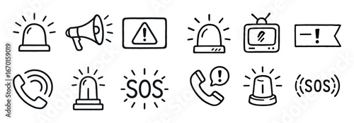 Emergency Icon Sketches