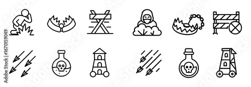 Minimalist Enemy Icons