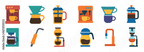 Coffee Equipment Icons