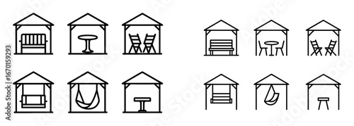 Minimalist Gazebo Icons