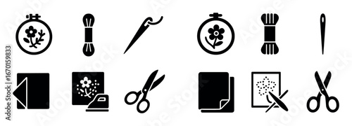 Embroidery Tools Icons