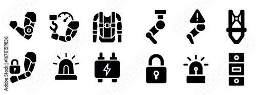 Exoskeleton Safety Icons