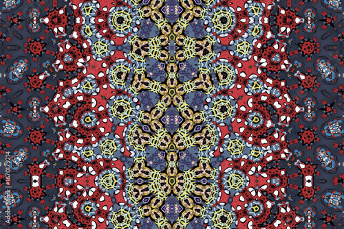 Seamless Cloth Texture Art Background Fabric Shape Visual Fashion Digital Luxury Textile Interior Tile Template Perspective Decoration Geometric Endless Wallpaper Graphic Design Symmetric Pattern.