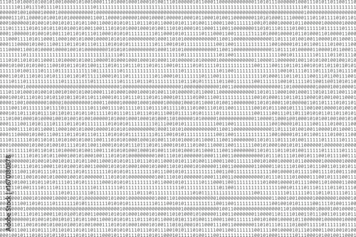 Zero and one binary computer code. Zero one binary code abstract matrix.