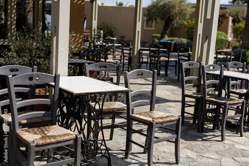 Stock photo of empty tables...