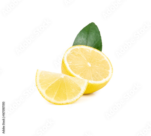 lemon fruit isolated on white background