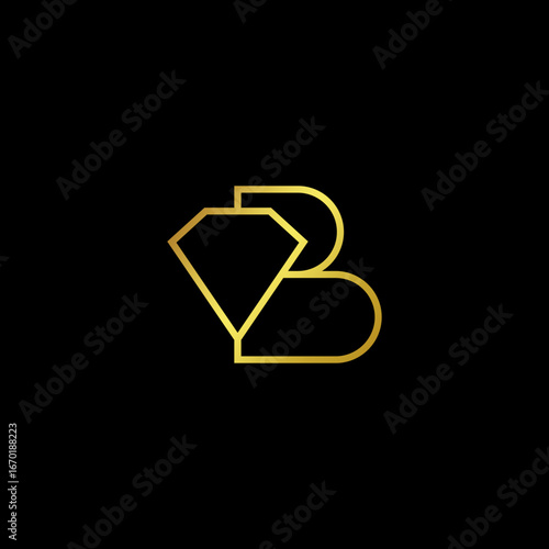 icon letter B collaboration d...
