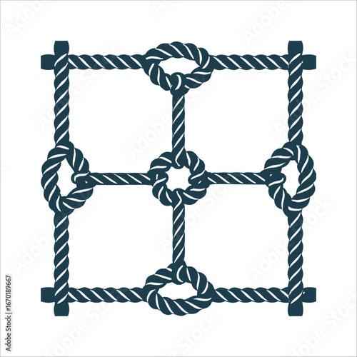 Intricate Rope Knot: Symbol of Magic and Mystery Gris-Gris Knot A rope tied in nine intricate knots for spellbinding